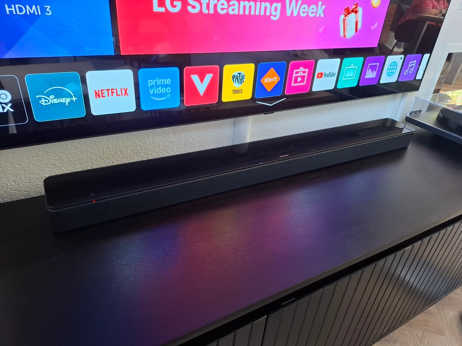 Bose Soundbar 700 met Bass Module 700, Ophalen, Bluetooth, Gebruikt