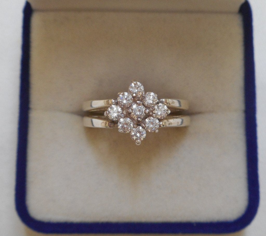 Zilveren aparte ring op 2 manieren te dragen nr.1542, Sieraden, Tassen en Uiterlijk, Ringen, Verzenden, Zo goed als nieuw, 17 tot 18