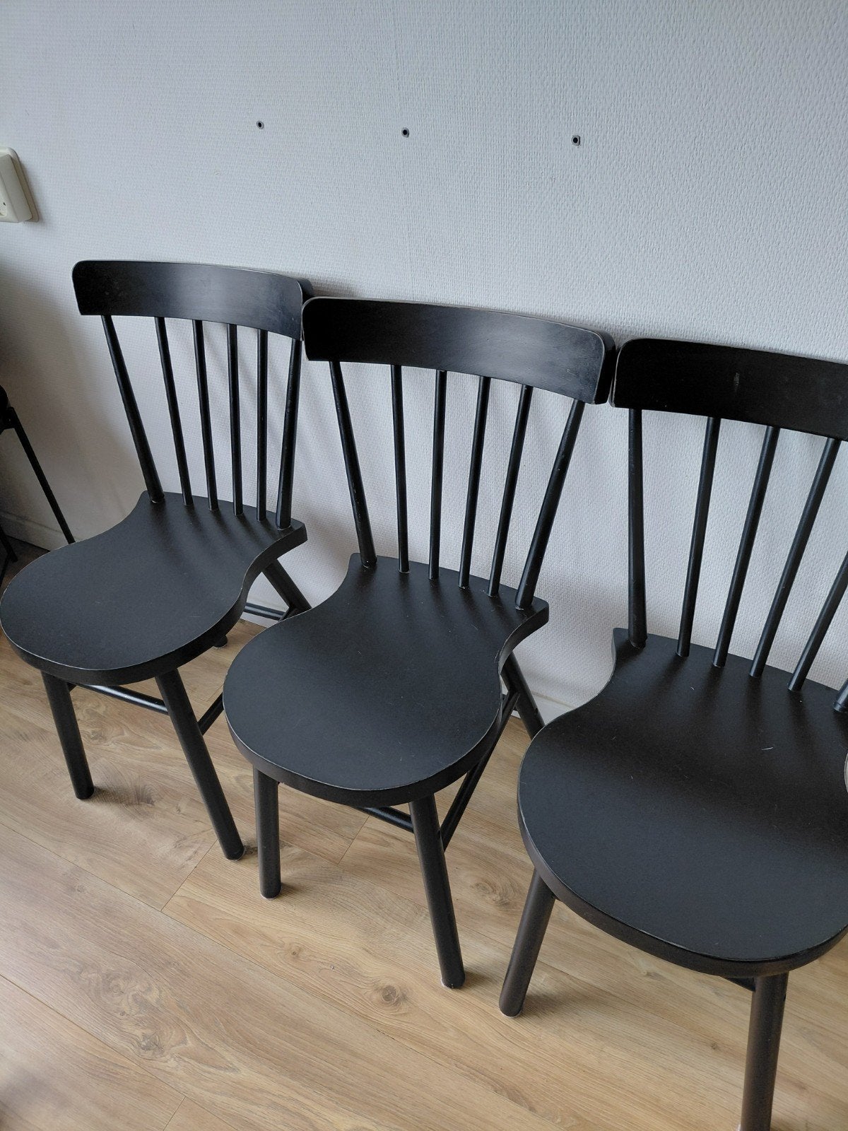 Ikea Norraryd stoelen - 6 stuks, Ophalen, Gebruikt, Modern, Scandinavisch, Zwart