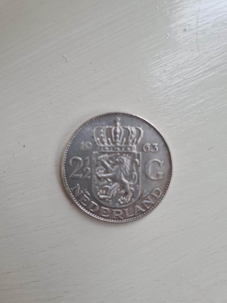 Zilveren Rijksdaalder, Postzegels en Munten, Munten | Nederland, Ophalen of Verzenden, Koningin Juliana, 2½ gulden