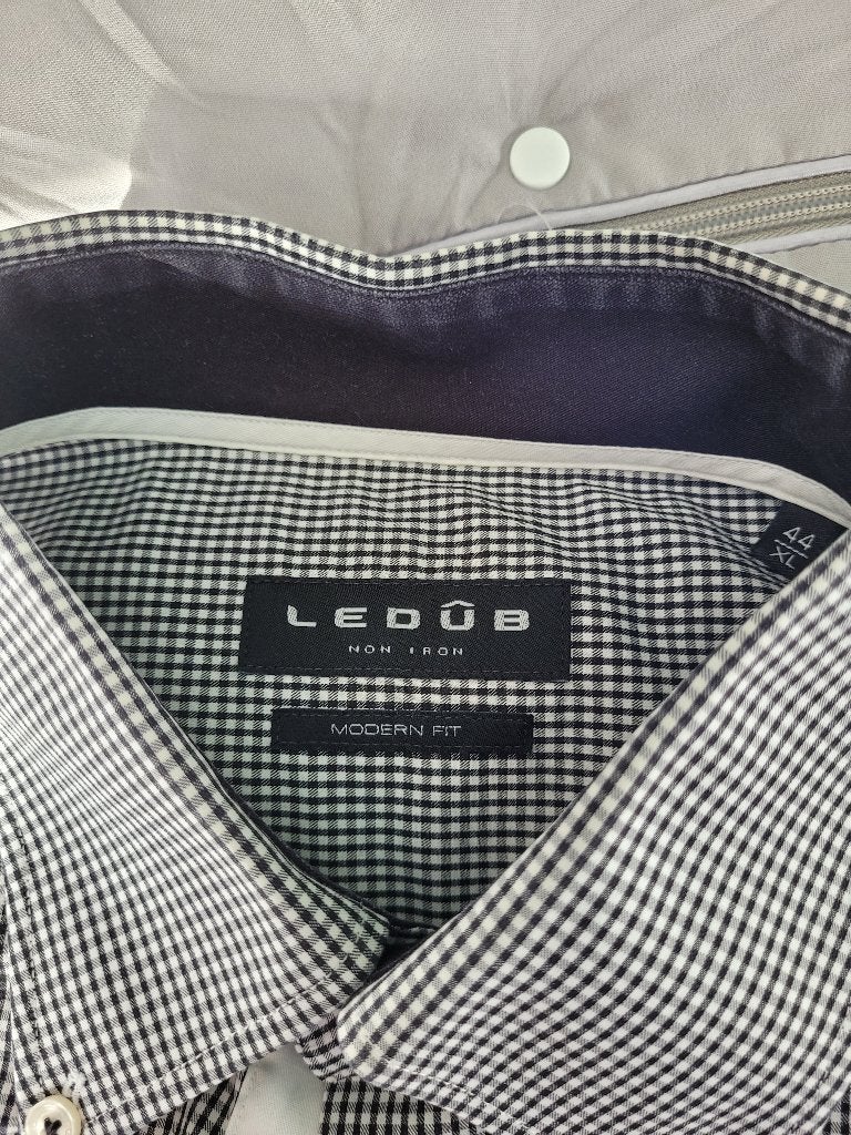 Ledub heren overhemd, Zwart, Ledub, Ophalen of Verzenden, Gedragen