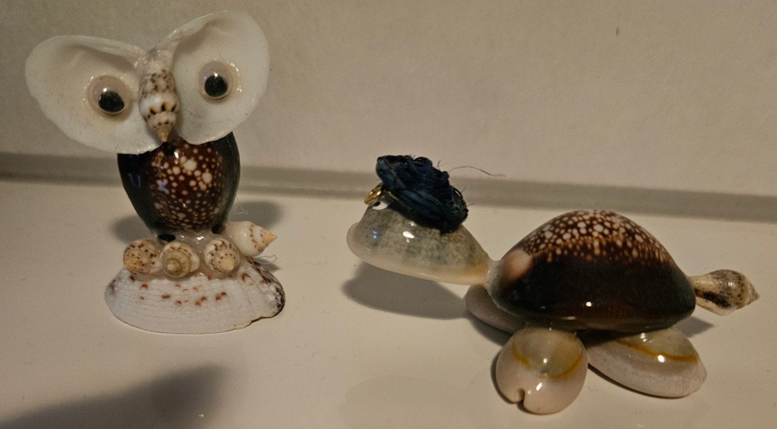 2 SCHELPEN BEELDJES, Ophalen of Verzenden, Zo goed als nieuw, Dier