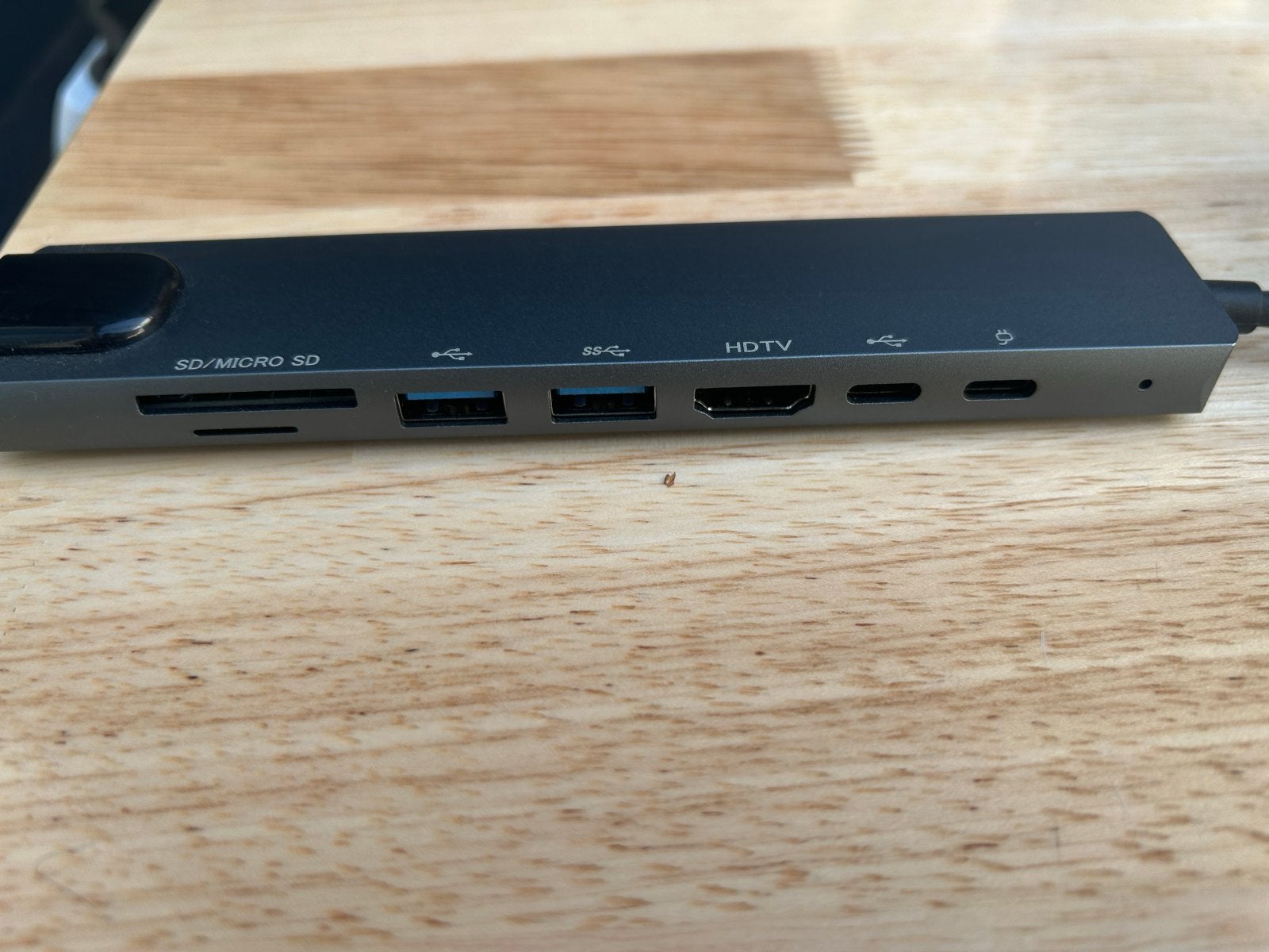 USB-C Hub met HDMI, USB, SD/Micro SD poorten, Ophalen of Verzenden, Zo goed als nieuw