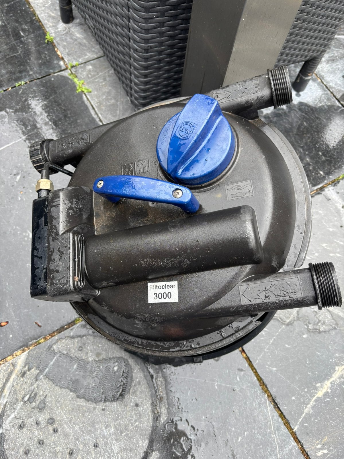 Vijverpomp, waterval RVS en filterpot, net., Tuin en Terras, Vijver-toebehoren, Ophalen, Gebruikt, Overige typen