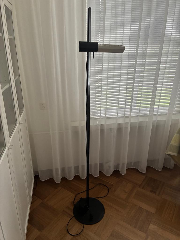 Caltha design vloerlamp (Luci, G.F. Frattini), Ophalen, Gebruikt, Metaal, 150 tot 200 cm
