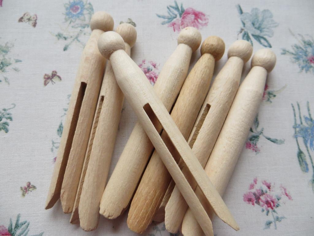 houten knijpers/knutselen/creatief/hout/poppetje/, Ophalen of Verzenden, Nieuw