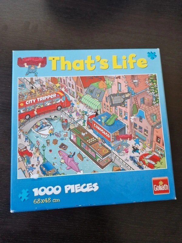 Goliath That’s Life puzzel 1000 stukjes – 68x48 cm, Ophalen of Verzenden, 500 t/m 1500 stukjes, Zo goed als nieuw