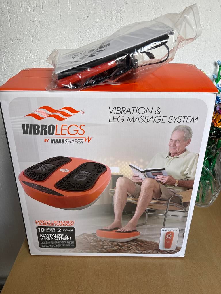 Vibrolegs Vibratie & Been Massage Systeem - Nieuw in doos, Ophalen, Zo goed als nieuw, Apparaat