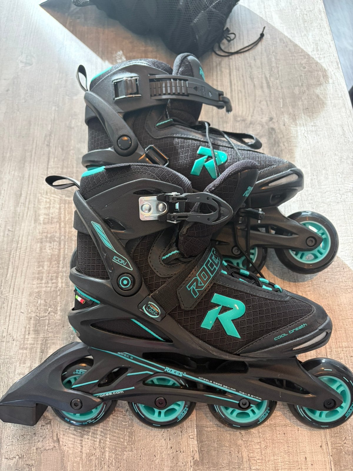 Skeelers maat 41 + nieuwe beschermingsset, Ophalen, Roces, Zo goed als nieuw, Dames