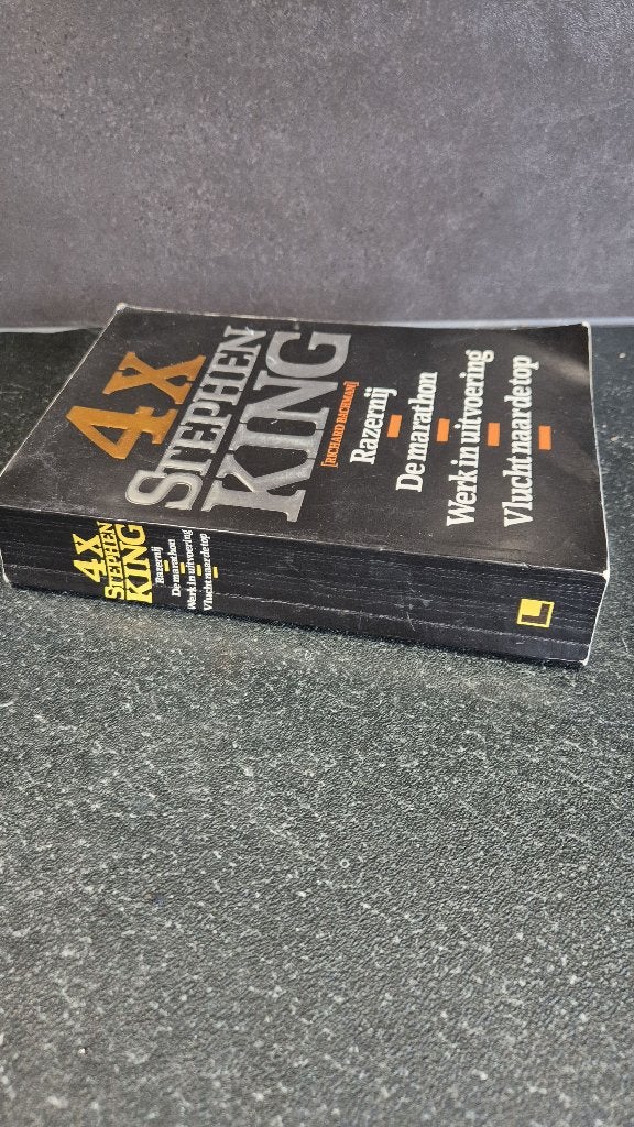 4x Stephen King: Razernij, De Marathon en 2 anderen. 6B15, Ophalen of Verzenden, Gelezen