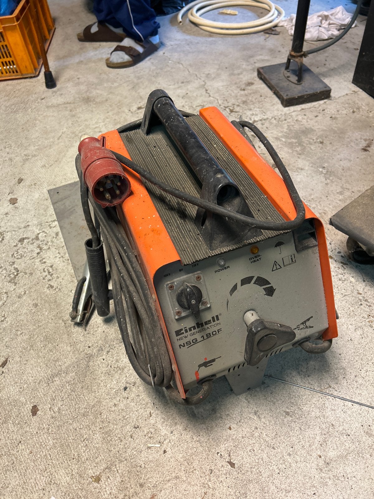 Einhell Elektrode Lasapparaat NSG 180F, Ophalen of Verzenden, Gebruikt, 150 tot 250 ampère, Elektroden