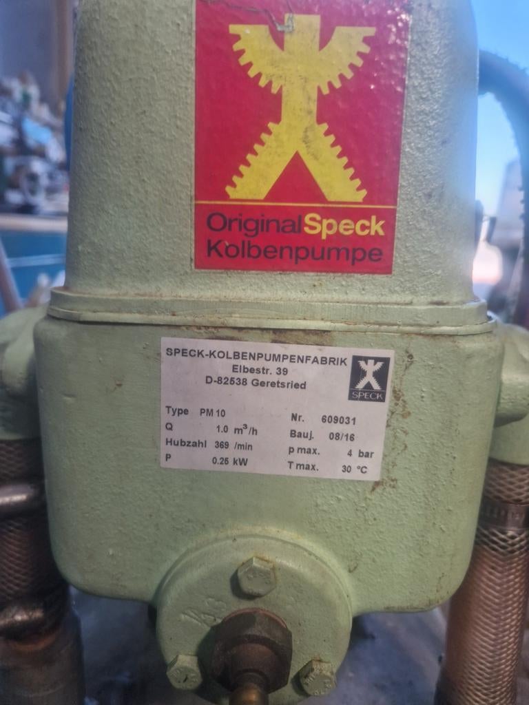 Speck Hydrofoor 24V met 60L Verzinkte Tank, Ophalen of Verzenden