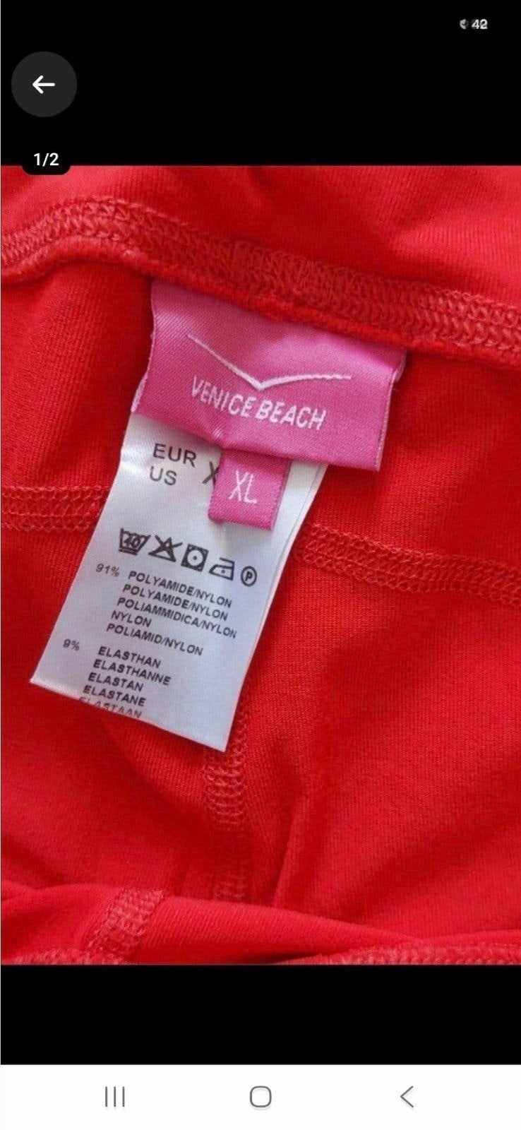 Sportlegging😊rood maat xl, Maat 46/48 (XL) of groter, Ophalen of Verzenden, Rood, Fitness of Aerobics