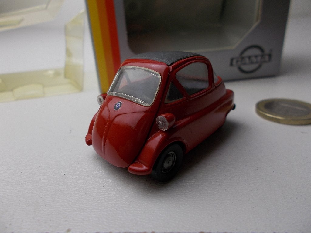 Vintage GAMA MINI 1150 (W-GERMANY) BMW ISETTA + DOOSJE!, Ophalen of Verzenden, Zo goed als nieuw, Auto, Gama