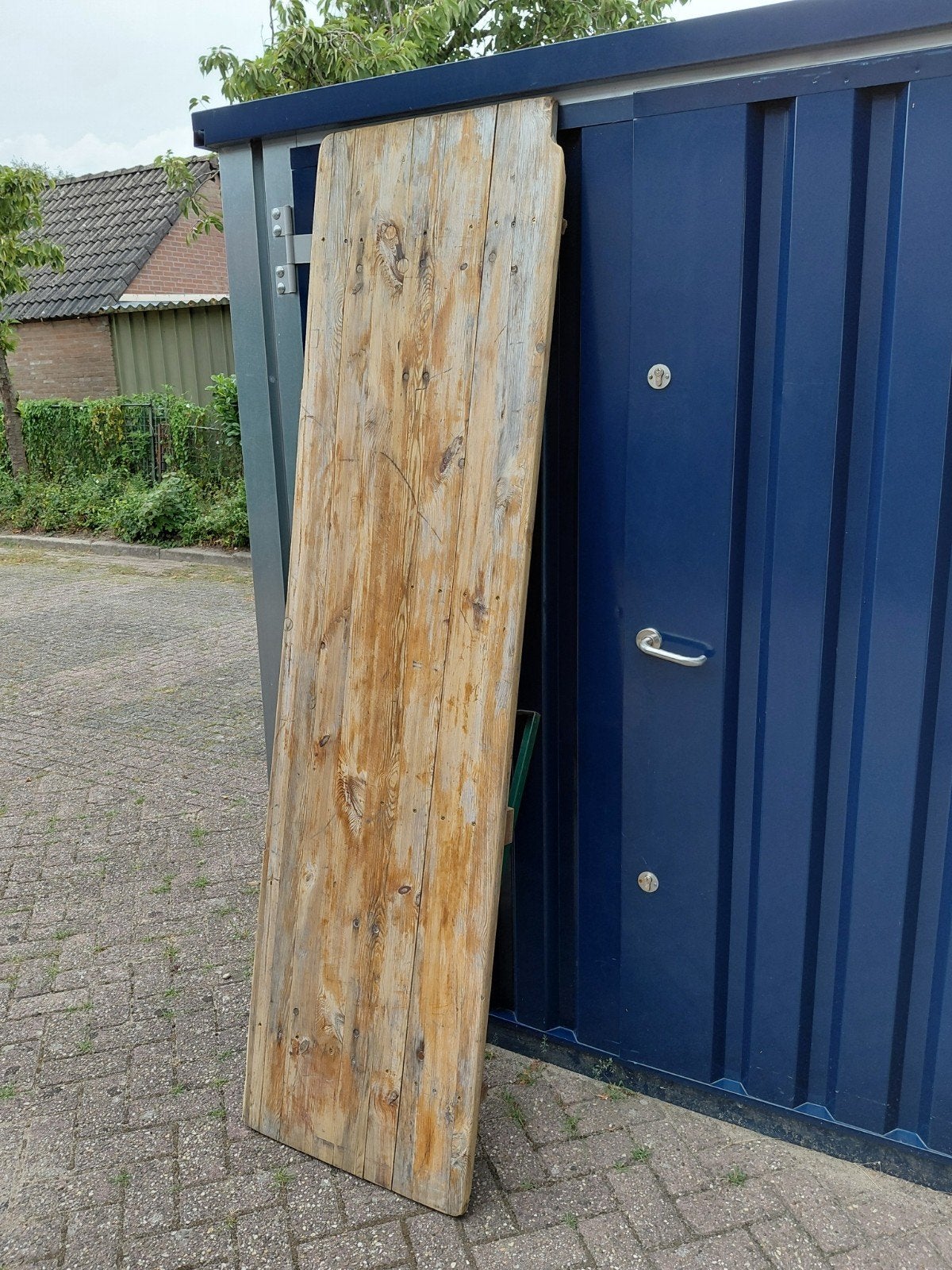 biertafel set met banken, Ophalen, Gebruikt, Hout, Overige typen