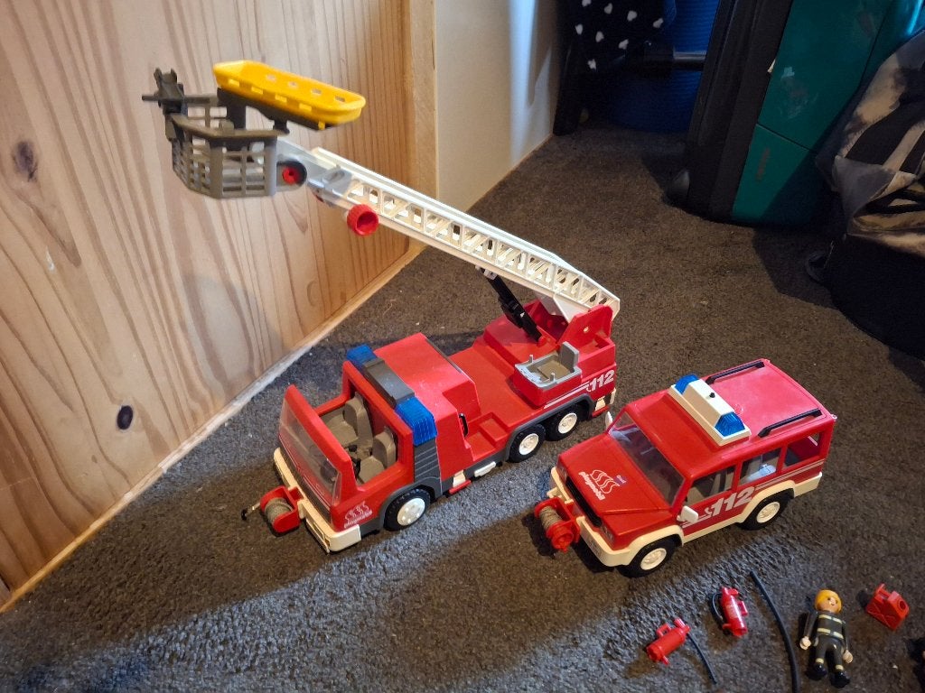 Playmobil brandweer set, Kinderen en Baby's, Gebruikt, Losse onderdelen, Voertuig, Ophalen of Verzenden
