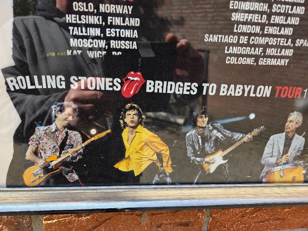 rollng stones t shirt schilderij 1998/ 99, Ophalen of Verzenden, 'T Olde Gre-j, Info@toldegrej.nl, Endepoelstraat 20f Didam
