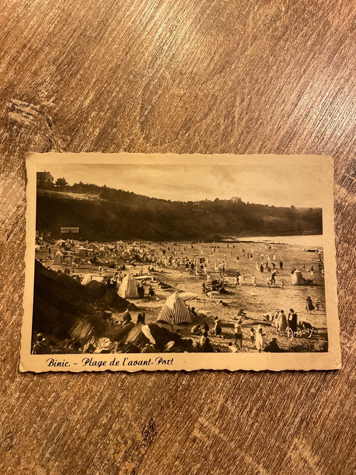 Oude ansichtkaart Binic - Plage de l'avant-Port, Frankrijk, Ophalen of Verzenden, Gelopen, Frankrijk