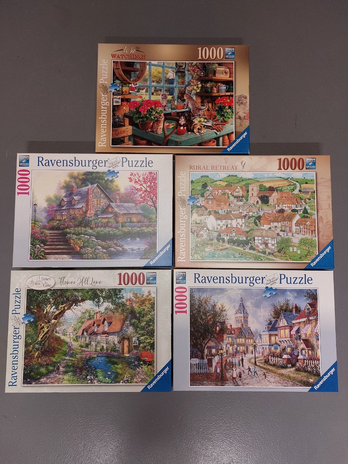 Ravensburger 1000 stukjes puzzel (5 stuks), Ophalen of Verzenden, 500 t/m 1500 stukjes, Zo goed als nieuw