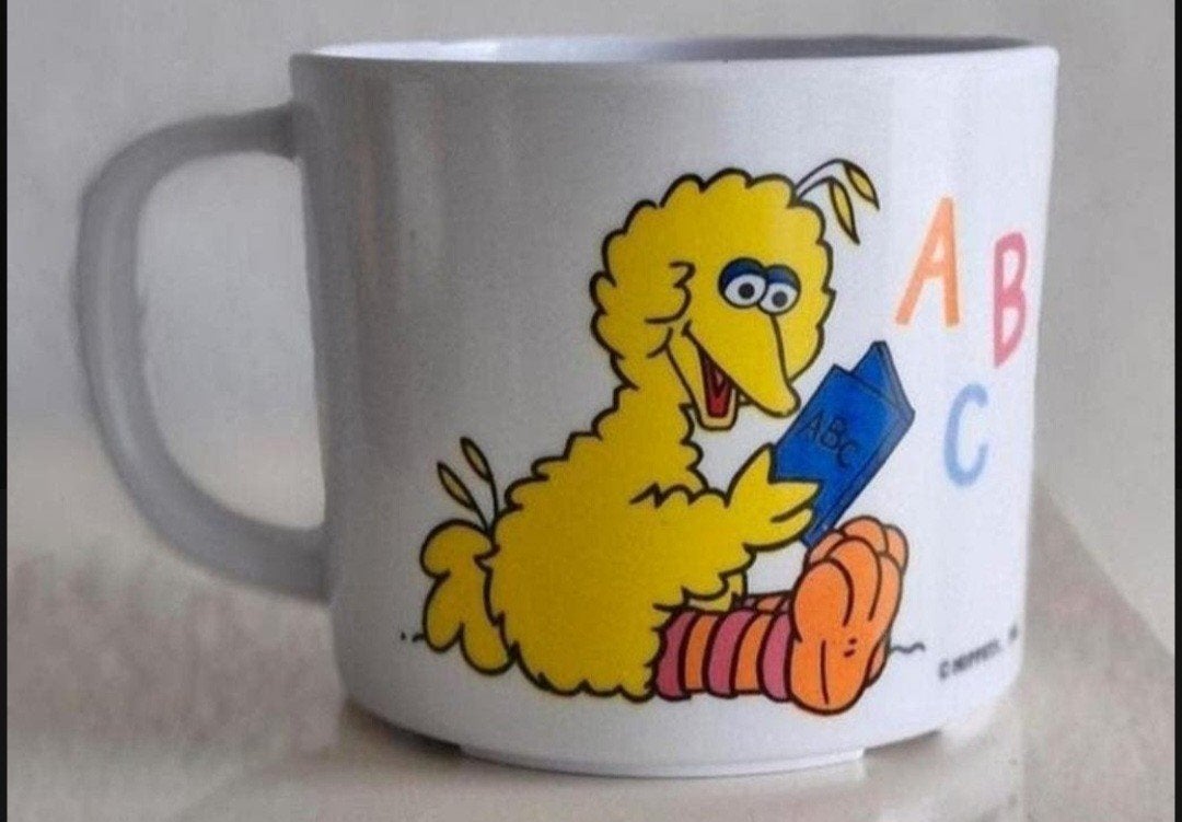 Plastic Beker Sesamstraat, Overige materialen, Ophalen of Verzenden, Zo goed als nieuw, Overige stijlen