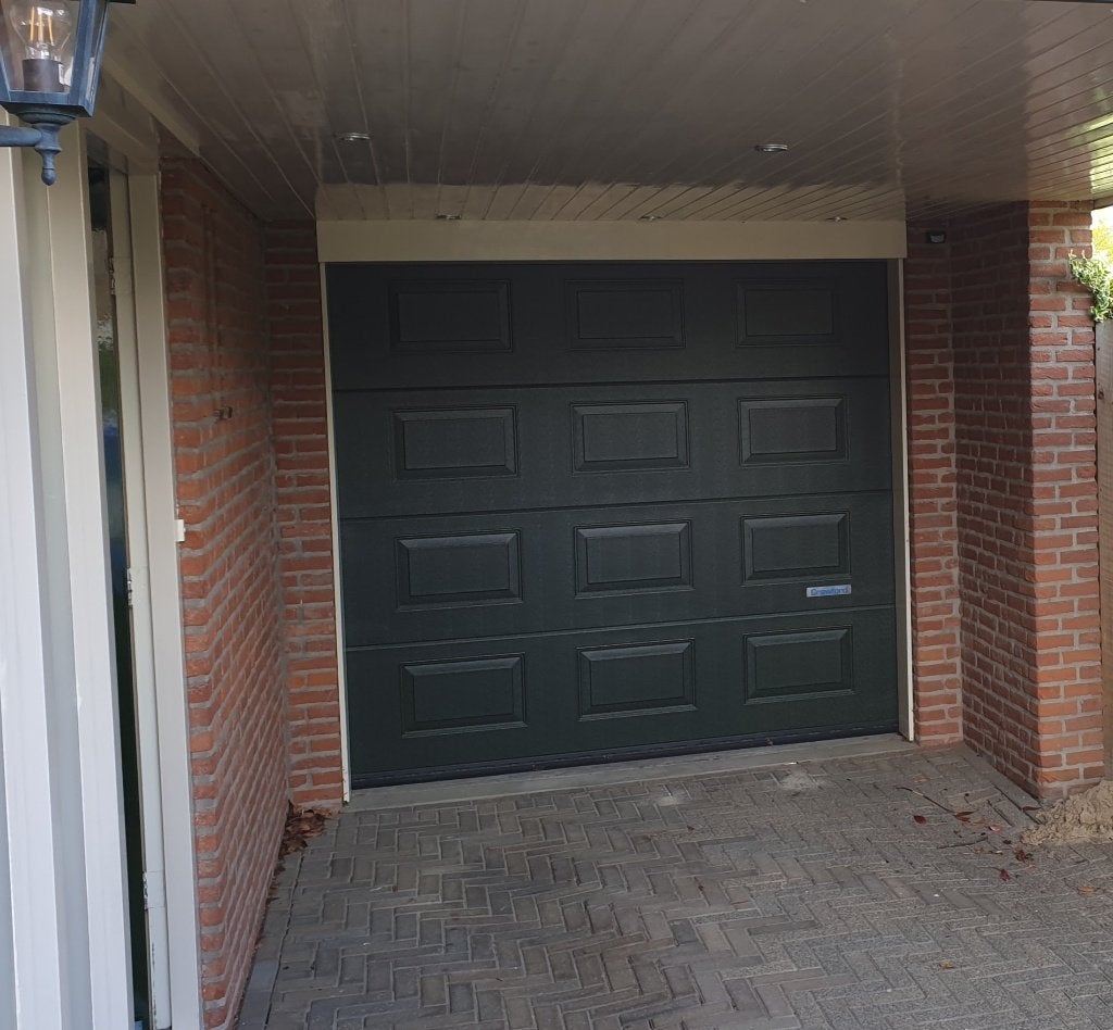 Crawford elektrische garagedeur (spargroen), Ophalen, Kunststof, Gebruikt, Garagedeur