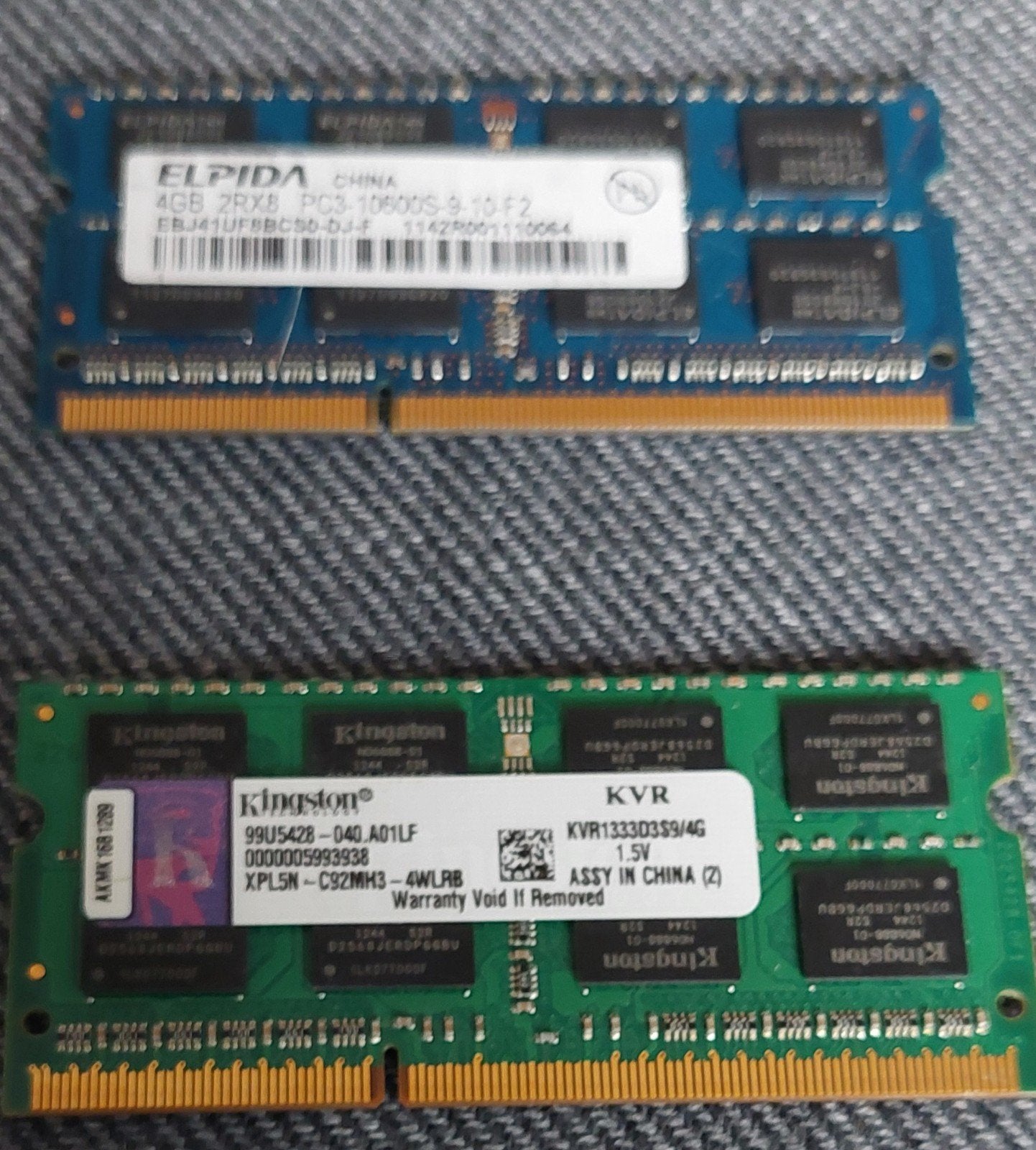 DDR3 RAM Geheugen 4GB voor Laptop (Elpida & Kingston), Computers en Software, RAM geheugen, Ophalen of Verzenden