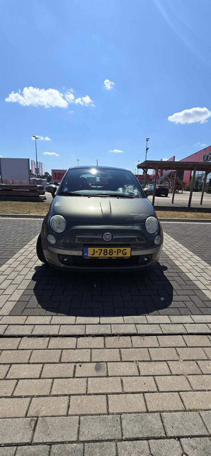 Fiat 500 ByDiesel | Groen, Auto's, Voorwielaandrijving, 4 cilinders, 840 kg, Leder en Stof