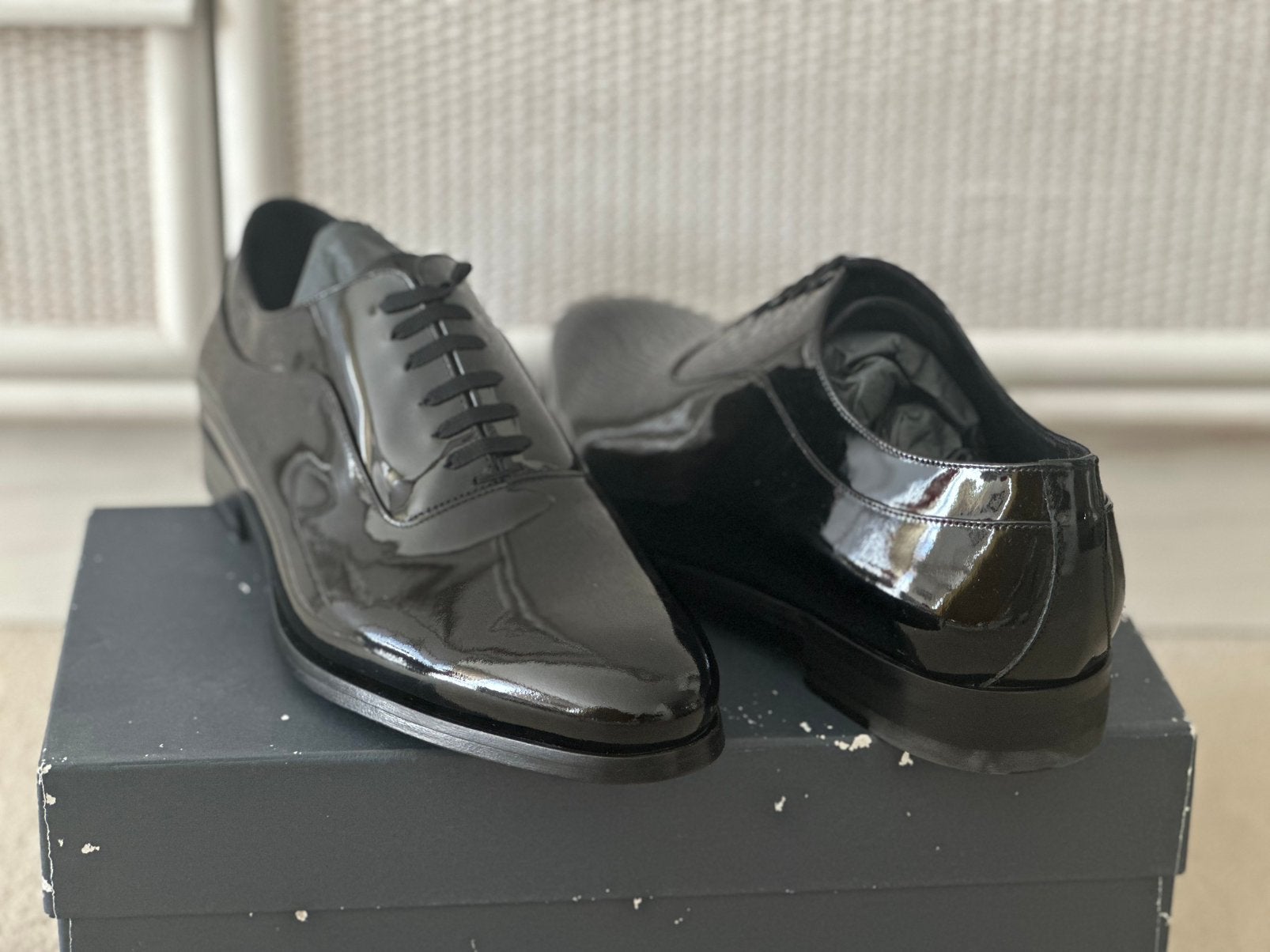 Lakschoenen suitsupply  maat 44  nieuw en ongedragen, Kleding | Heren, Ophalen of Verzenden, Nieuw, Zwart