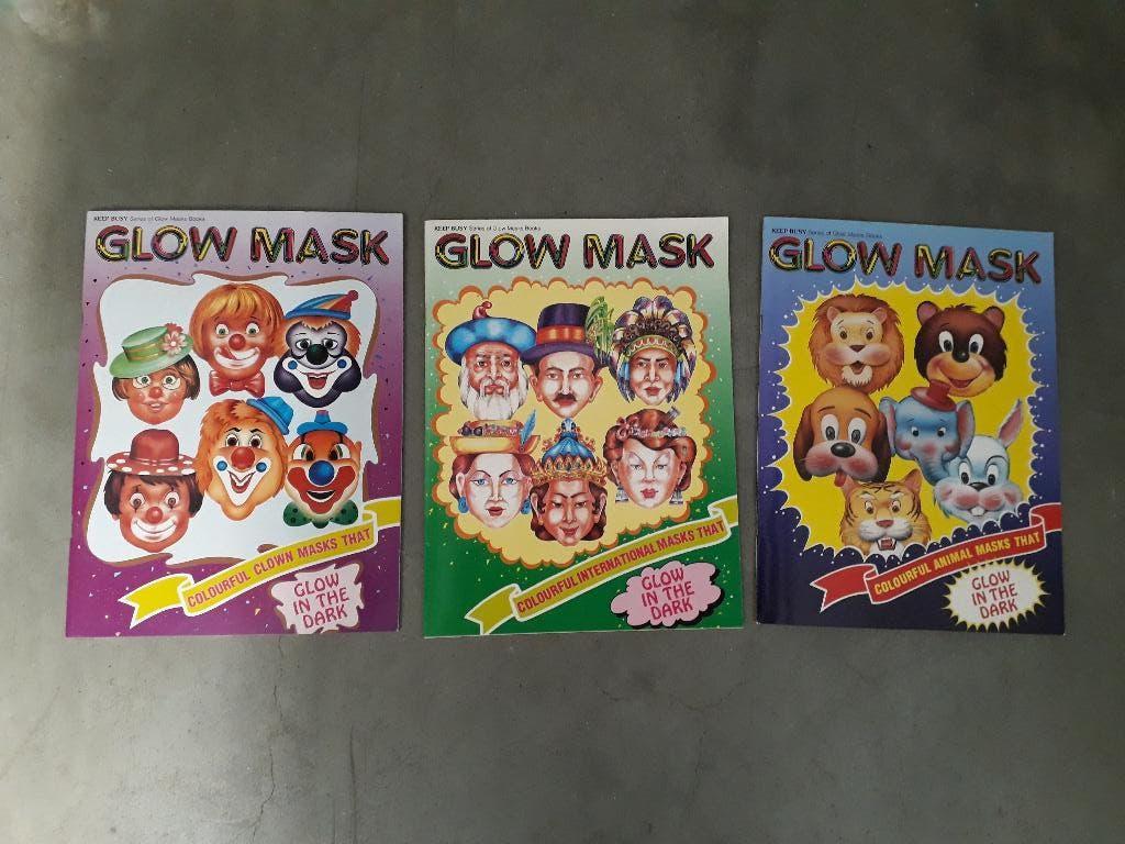 Glow Mask boek met 6 glow-in-the-dark maskers - nieuw, Ophalen of Verzenden, Nieuw, Overige