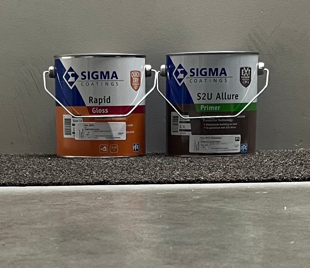 Sigma Coatings Verf en Primer Set - Nieuw RAL 9010, Ophalen, 5 tot 10 liter, Wit, Nieuw