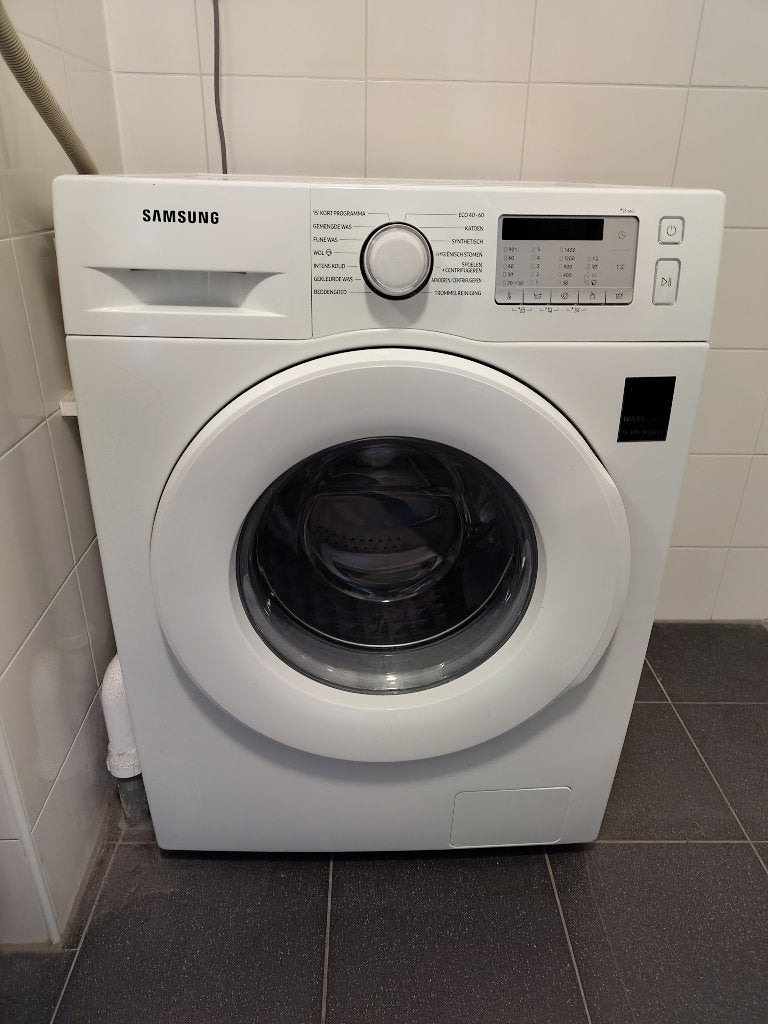 Samsung ecobubble wasmachine 7kg, Ophalen, Zo goed als nieuw, Energieklasse A of zuiniger, 85 tot 90 cm
