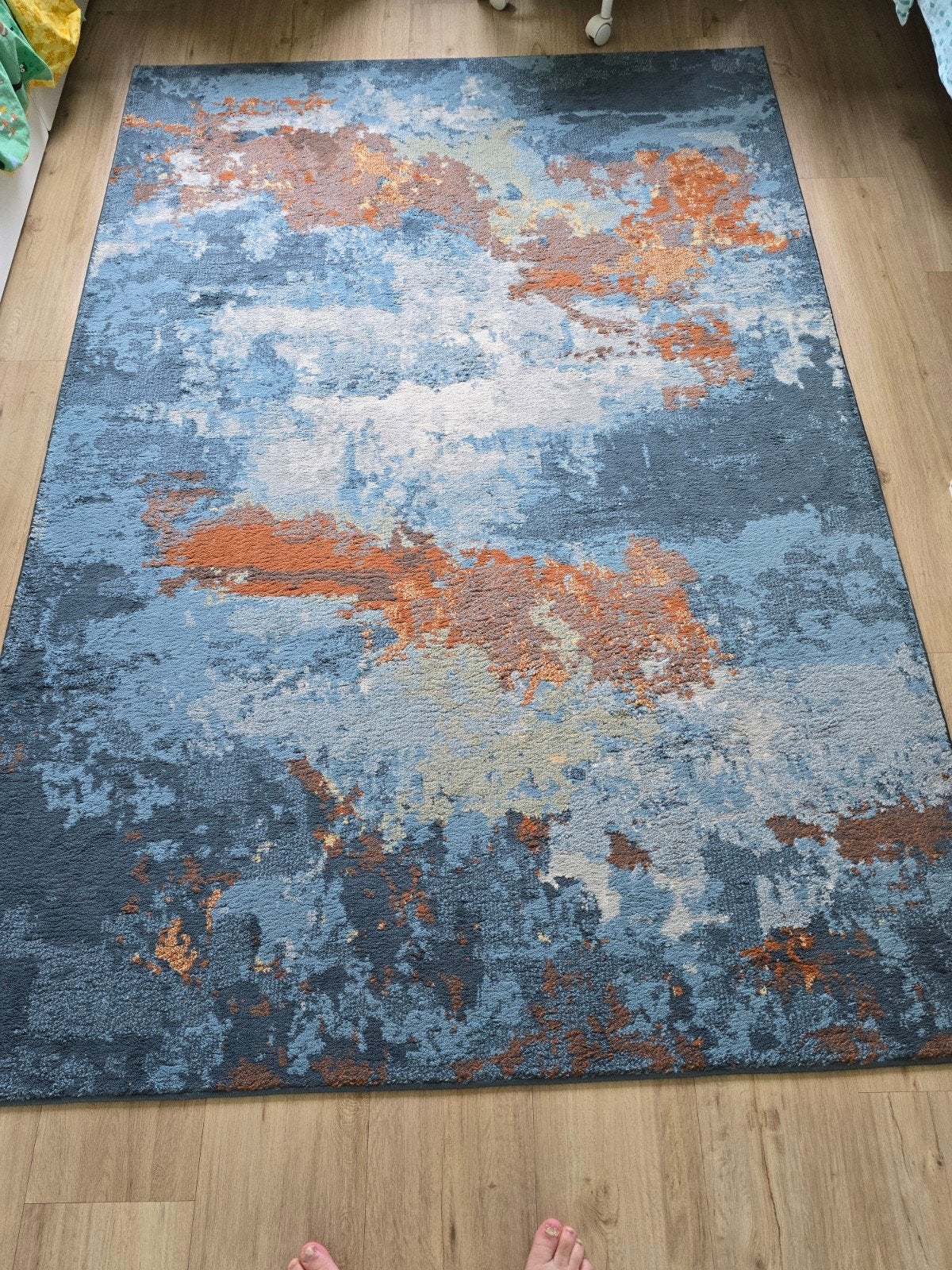 Ikea Reernas Vloerkleed, laagpolig, veelkleurig, 160x235 cm, Ophalen, 150 tot 200 cm, 200 cm of meer, Zo goed als nieuw