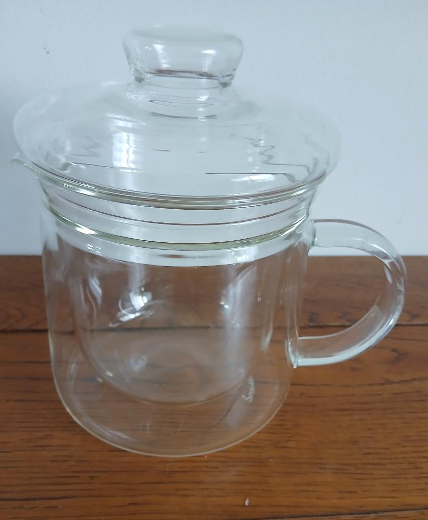 Spiegelau dubbelwandige glazen theepot, inhoud 680ml, Huis en Inrichting, Keuken | Servies, Overige typen, Ophalen of Verzenden