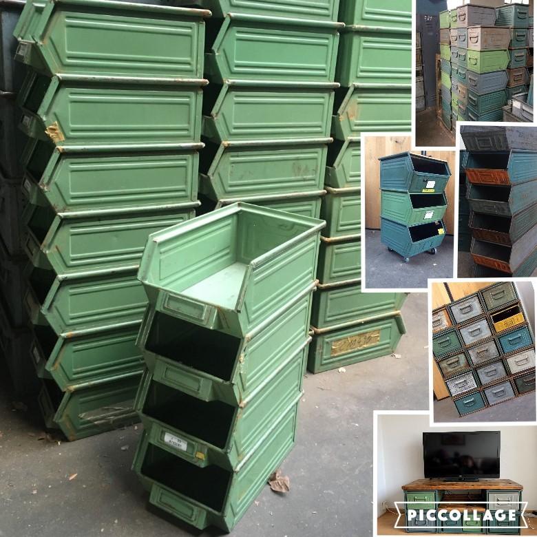 Stapelbakken Magazijnbak Bakken Kisten SALE, KAST Dressoir, Minder dan 50 cm, Gebruikt, Ophalen of Verzenden, Metaal