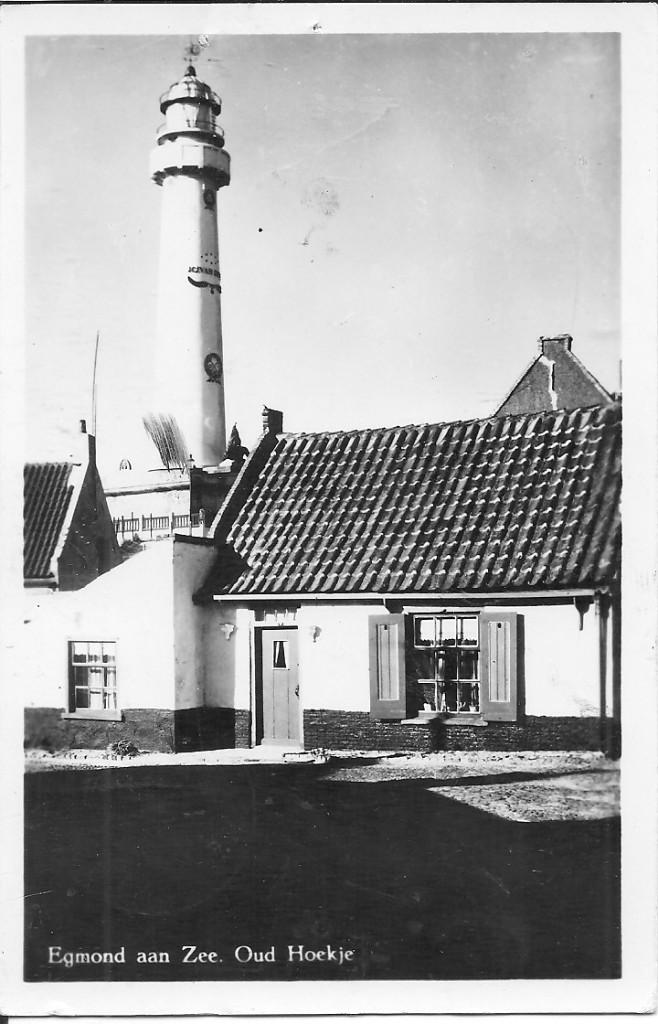 Oude ansichtkaart Egmond aan Zee, Oud Hoekje, gelopen 1959, Ophalen of Verzenden, 1940 tot 1960, Gelopen, Noord-Holland