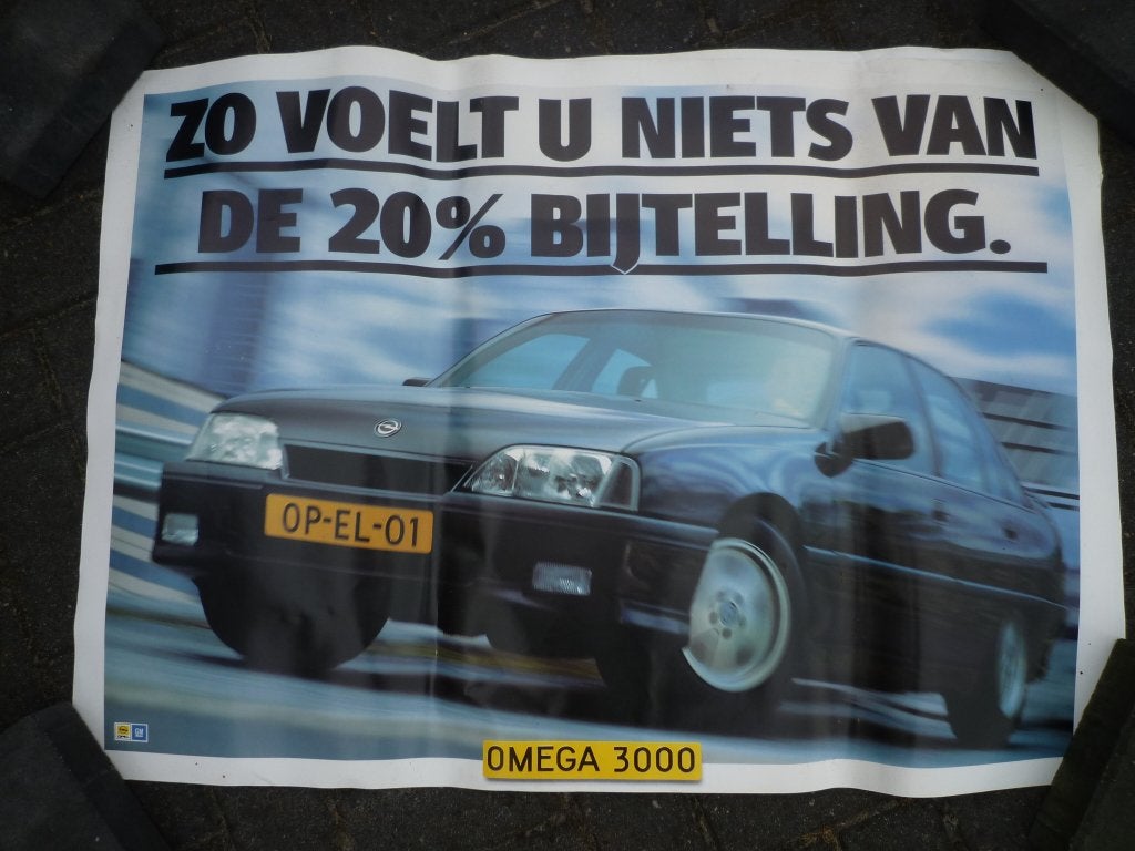 Opel Omega 3000; Kadett-D/E Ascona-C Garageposters, Ophalen of Verzenden, Zo goed als nieuw, Opel