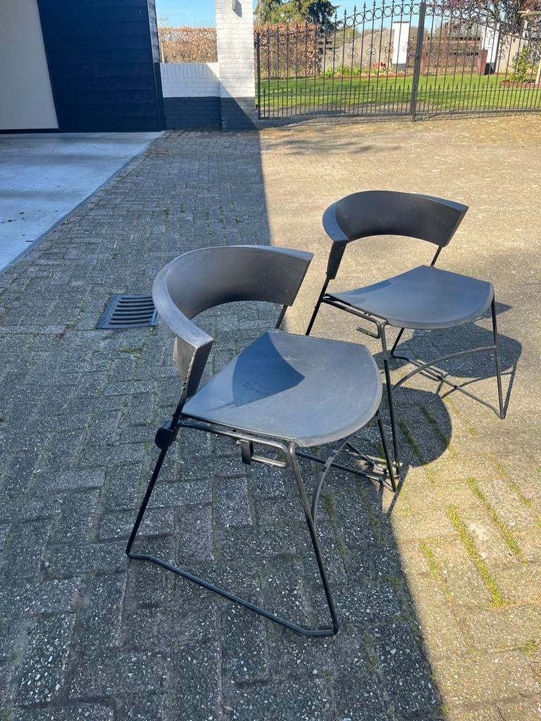 2 giroflex stoelen, Kunststof, Gebruikt, Twee, Zwart