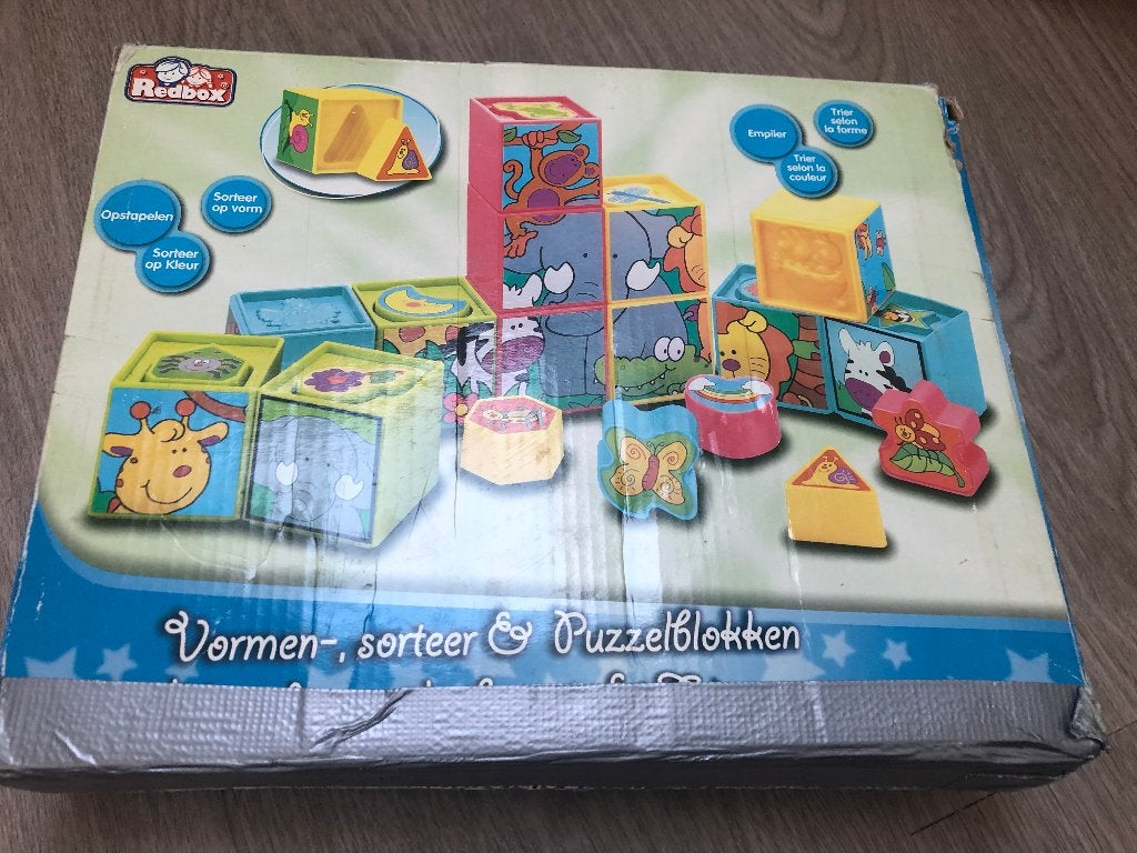 vormenpuzzel blokken, Ophalen of Verzenden, Gebruikt
