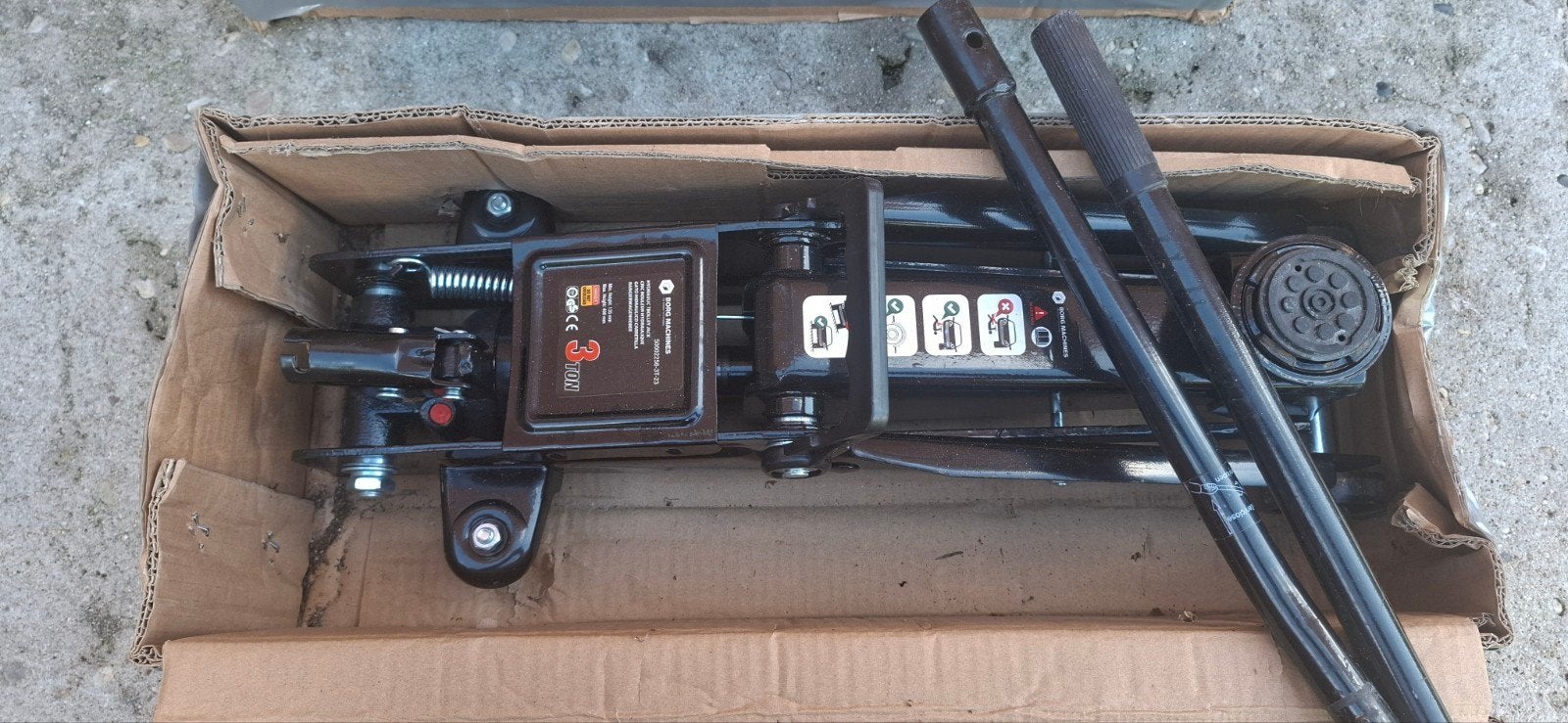 autokrik bijna nieuw 3 ton, Ophalen of Verzenden, Hydraulisch, Garagekrik