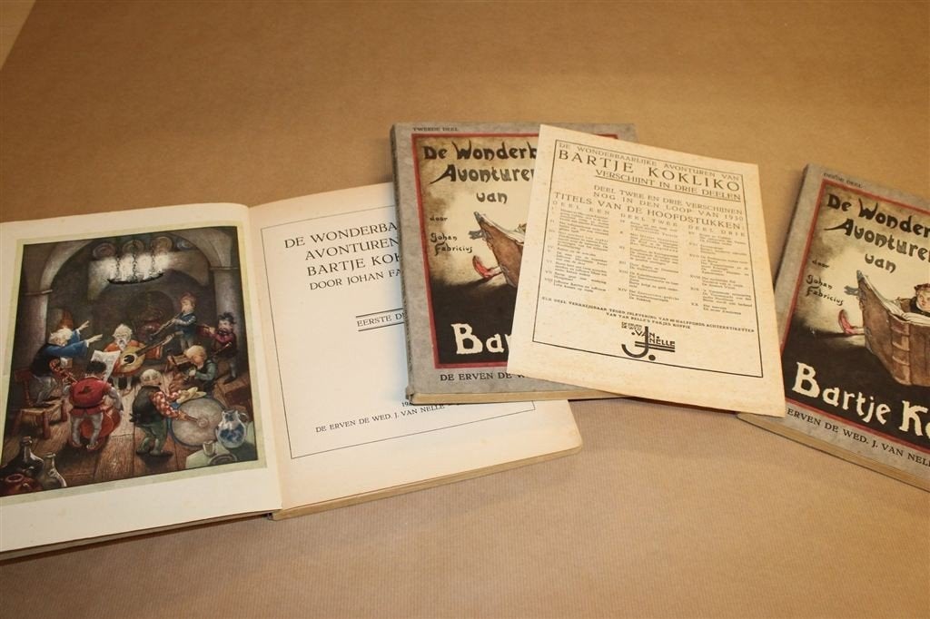 Bartje Kokliko [1930] — Complete Set van Johan Fabricius, Boeken, Ophalen of Verzenden, Gelezen