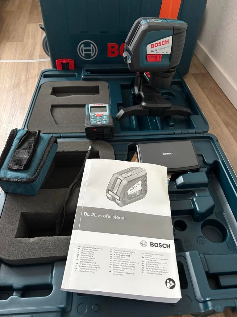 Kruislijnlaser Bosch BL2L DLE50 Nieuw kruislaser, Ophalen of Verzenden, Nieuw, Afstand