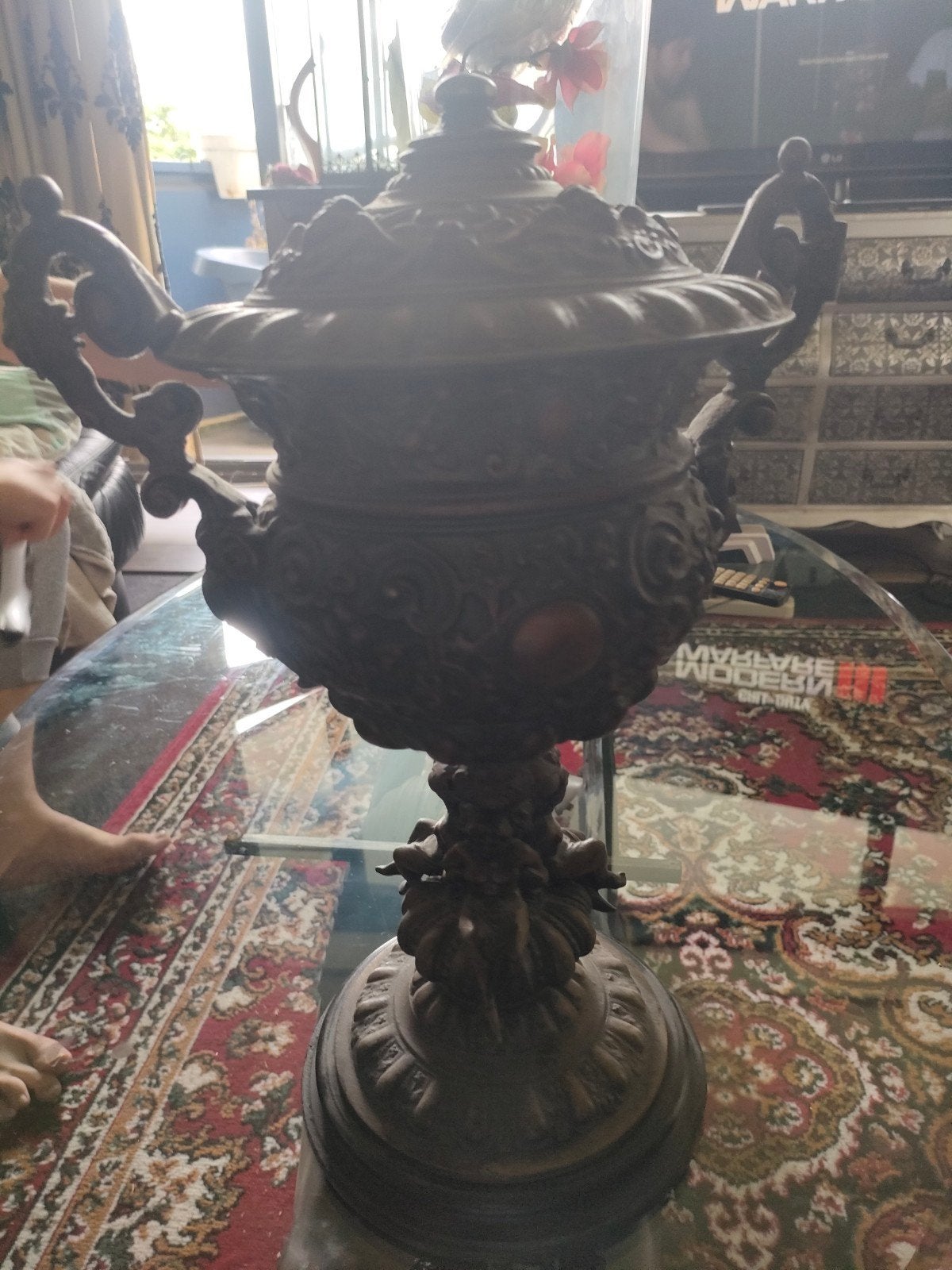 bronzen vaas of urn, Antiek en Kunst, Ophalen of Verzenden