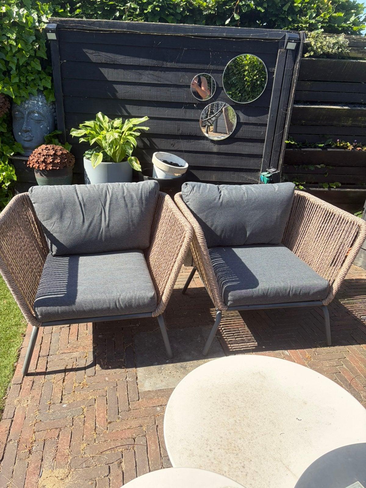 Loungeset iris intratuin, Tuin en Terras, Ophalen, Zo goed als nieuw, Wicker