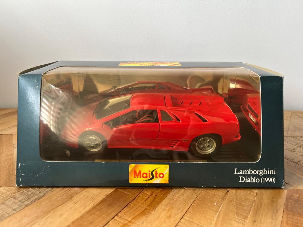 Maisto Lamborghini Diablo (1990) - Modelauto 1:18, Ophalen, Zo goed als nieuw, Auto, Maisto