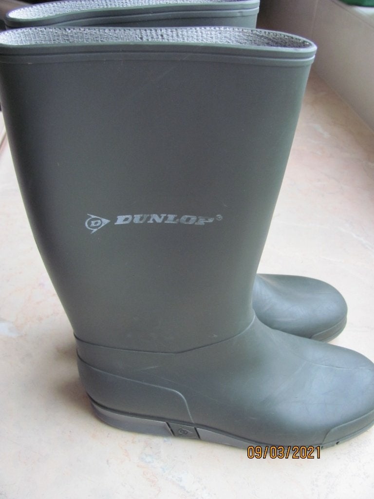 Groene DUNLOP hoge REGENLAARSJES regenlaarzen maat 34 IZGS, Jongen of Meisje, Ophalen of Verzenden, Dunlop, Laarzen