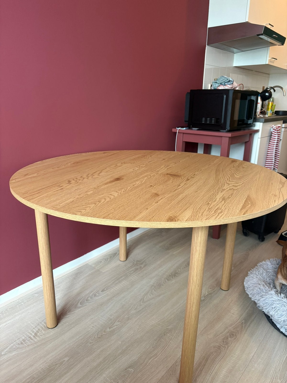 Jysk Alsted Tafel, Huis en Inrichting, Ophalen, 100 tot 150 cm, Rond, 50 tot 100 cm