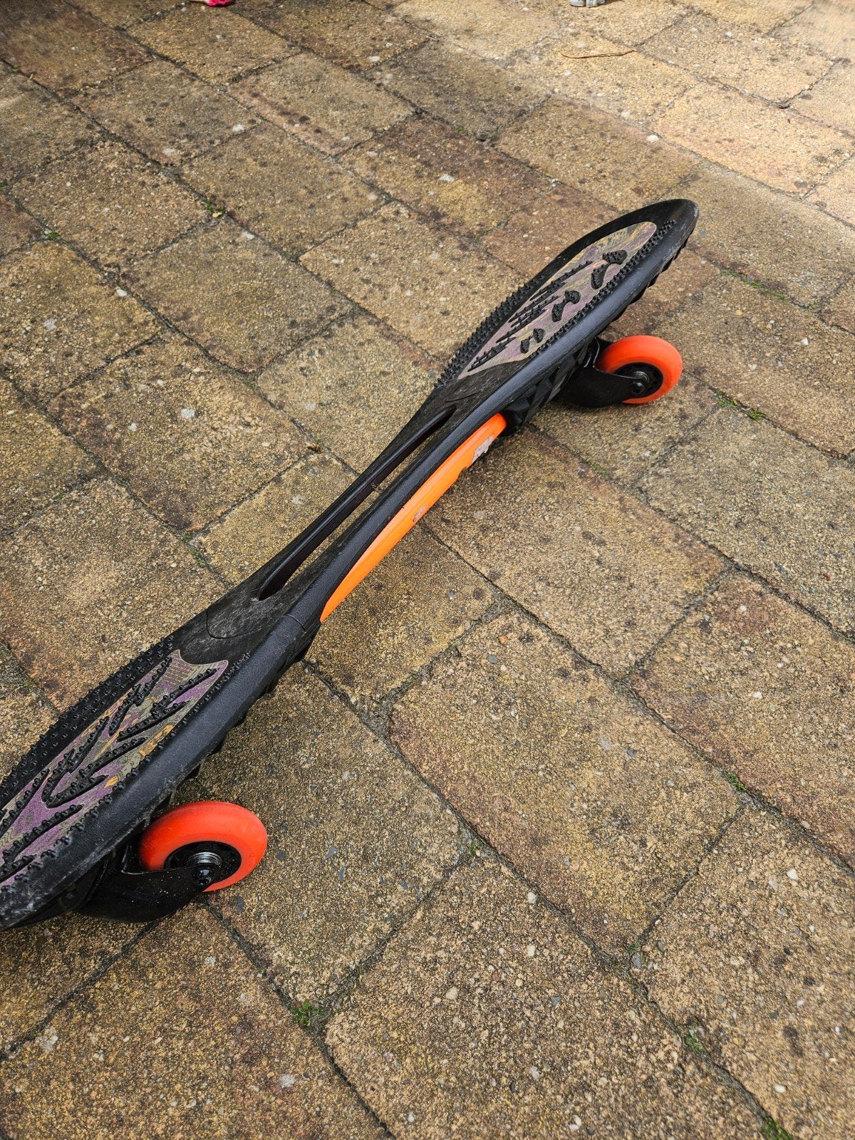 Oxelo Waveboard - Zwart met oranje en paarse accenten, Ophalen, Gebruikt, Waveboard