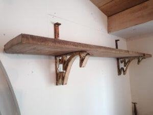 Dikke eiken planken  en douglas schaaldelen, Ophalen, Gebruikt, 250 cm of meer, Planken