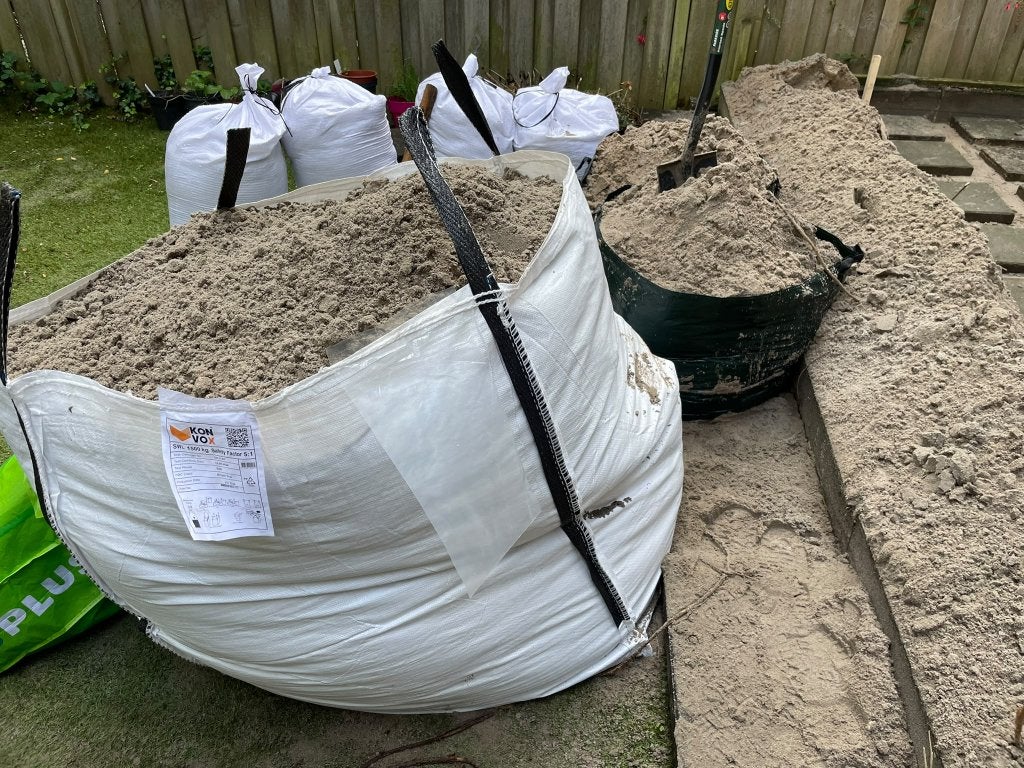 Gratis zand afhalen, Ophalen, Gebruikt, Ophoogzand