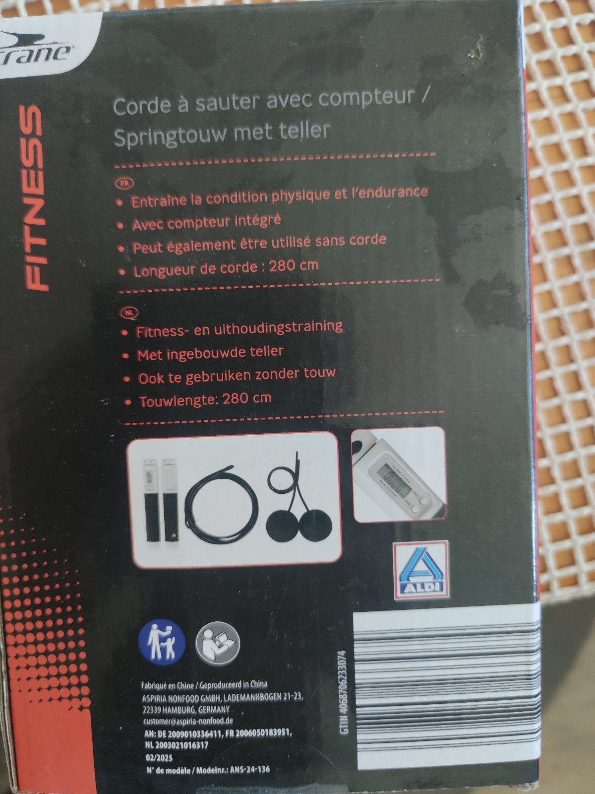 Nieuw Crane Fitness Springtouw met Teller - 280 cm, Ophalen of Verzenden, Nieuw, Benen, Overige typen
